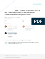 Impact of Exercise Training in Aerobic Capacity and Pulmonary Function in Children and Adolescents After Congenital Heart..