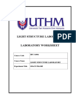 Light Structure Laboratory Laboratory Worksheet: Course Code BFC 31901