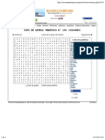 Sopa de letras temática N° 104 - Colores