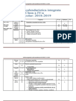 Cls.4 Planificare - Integ. Sem 1