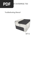 Laserjet Enterprise 700: Troubleshooting Manual