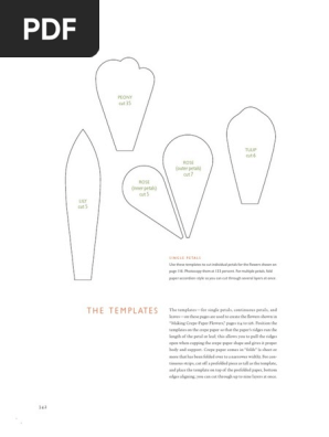 Tissue Paper Flower Template Martha Stewart