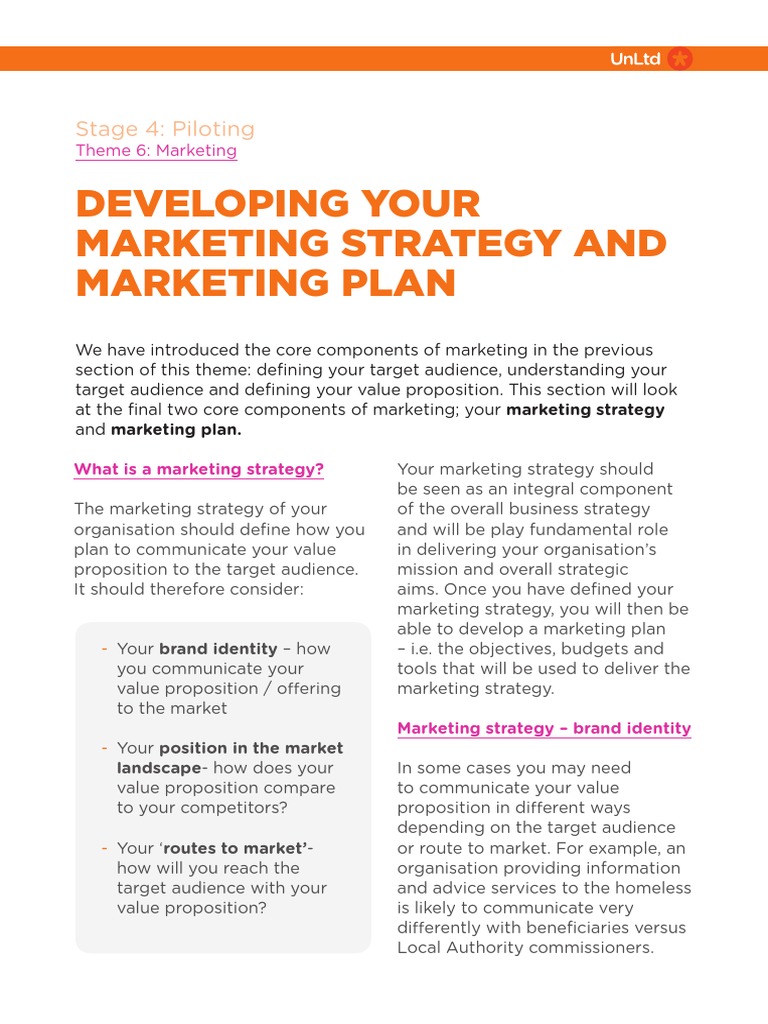 Marketing Strategy Development Guide | PDF | Marketing Strategy | Marketing