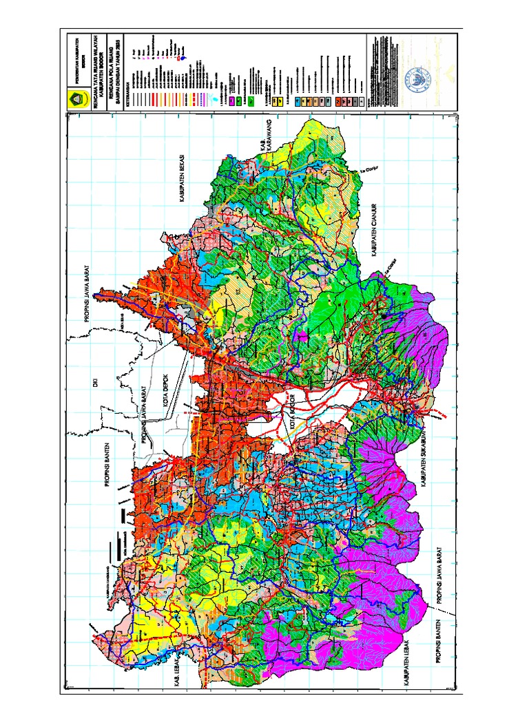 Peta Pola Ruang Kabupaten Bogor 2005 2025 PDF PDF