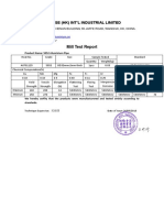 Sunrise (HK) Int'L Industrial Limited: Mill Test Report