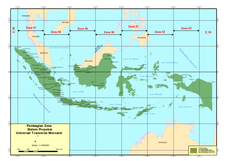 Pembagian Zone Utm | PDF