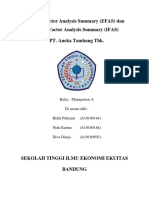 Analisis EFAS dan IFAS PT Aneka Tambang