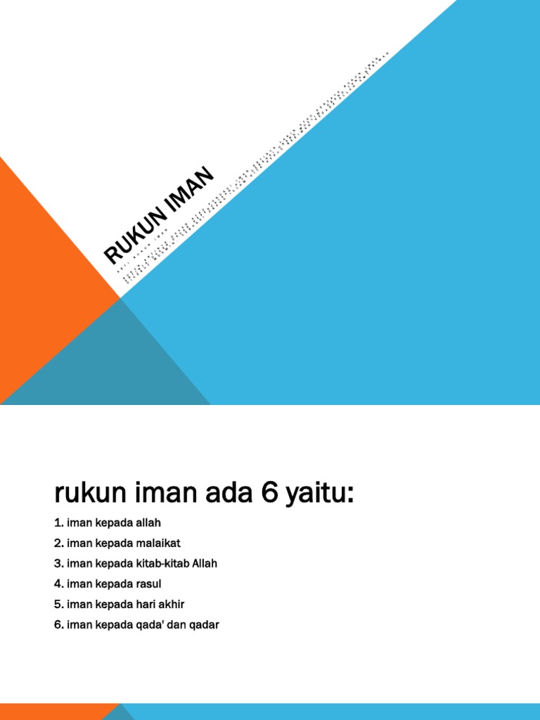 Rukun Iman Ppt