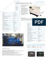 Gvp-S50 Diesel Generator Set / 50Hz: Emergency Standby Power (ESP)