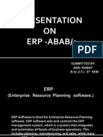 Presentation ON Erp - Abab/4: Submitted By-Anil Rawat B.Sc. (I.T.) 6 SEM