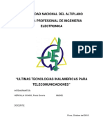 Tecnologias Inalambricas Telecomunicaciones