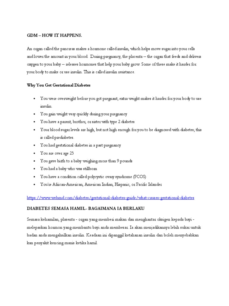 GDM - How It Happens | PDF | Wellness