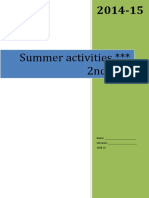 Summer Activities III 2nd ESO