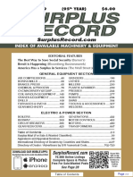 JANUARY 2019 Surplus Record Machinery & Equipment Directory