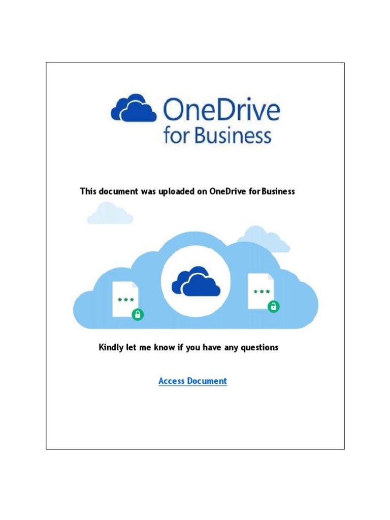 OneDrive for Business Document Access | PDF