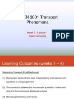 CHEN 3001 Transport Phenomena: Week 5: Lecture 1 Basic Concepts