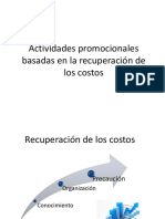 Actividades Promocionales Basadas en La Recuperación de Los