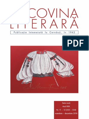 Bucovina Literară NR.-NR.11-12. 2018 | PDF