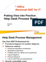 Visio 2007 IT Help Desk Process Management