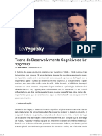 Vygotsky Sua Teoria e a Influência Na Educação