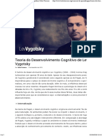 Vygotsky Sua Teoria e A Influência Na Educação