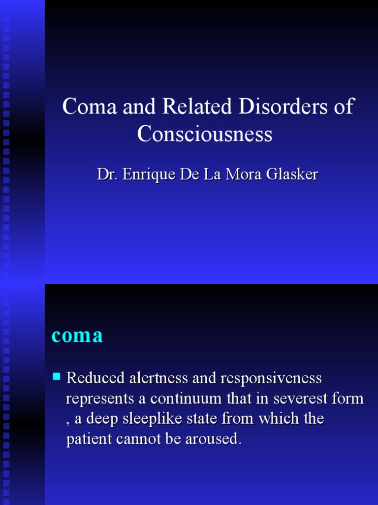 Understanding Coma and Consciousness Disorders | PDF | Coma | Brainstem