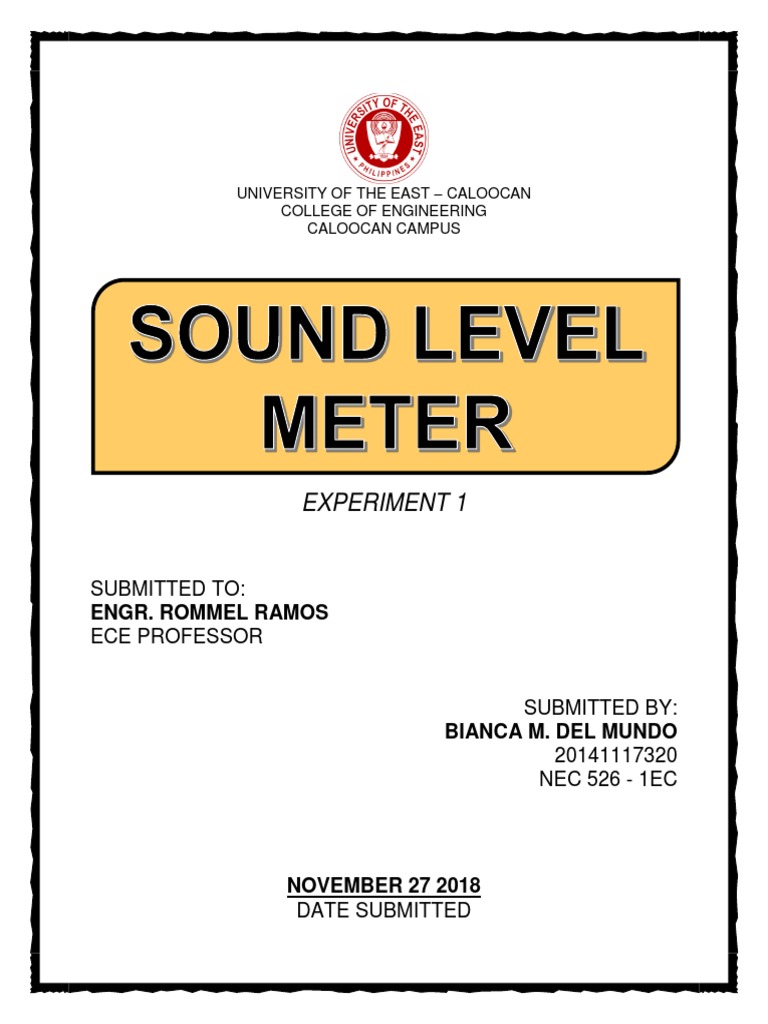 Experiment 1: Submitted To: Ece Professor | PDF