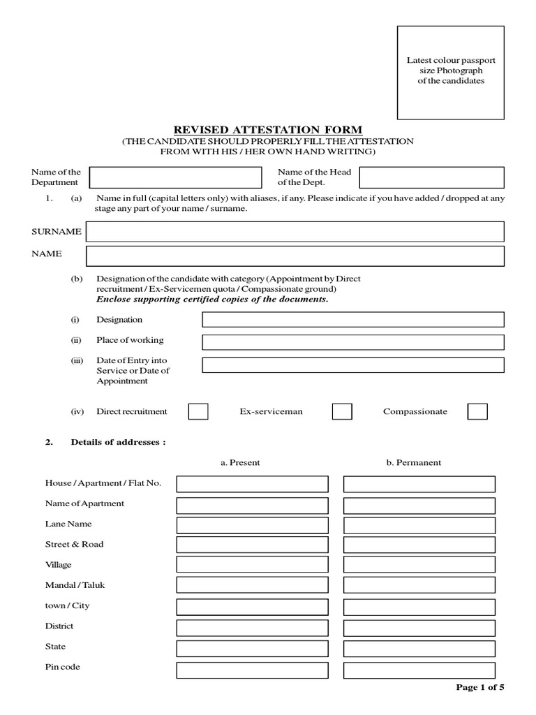 22 - Revised Attestation Form PDF | PDF | Address (Geography) | Diploma
