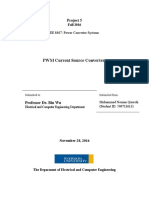 PWM Current Source Converters: Project 5