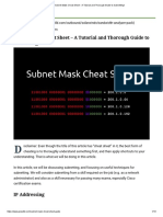 Subnet Mask Cheat Sheet - A Tutorial and Thorough Guide To Subnetting!