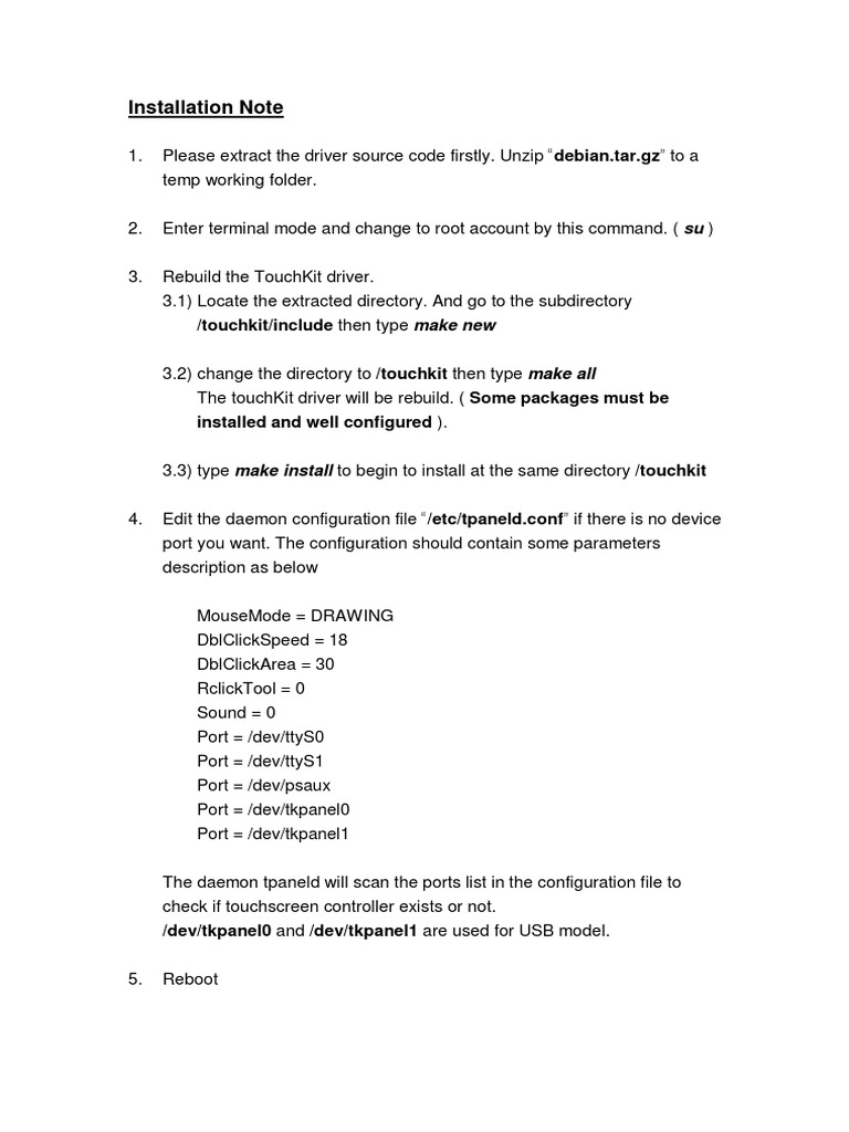 Installing Egalax Touch Driver on Linux | PDF | Teaching Methods ...