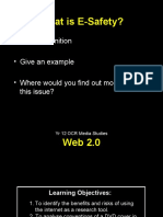 What Is E-Safety?: - Give A Definition - Give An Example - Where Would You Find Out More About This Issue?