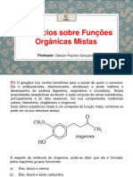 Exercícios Sobre Funções Orgânicas Mistas