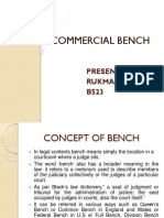 Commercial Bench: Presented By: Rukmani Khadka B523