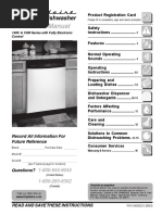 Use & Care Manual: Dishwasher