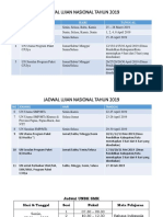 Jadwal UN Tahun 2019