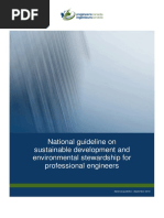 National Guideline on Sustainable Development and Environmental Stewardship for Professional Engineers