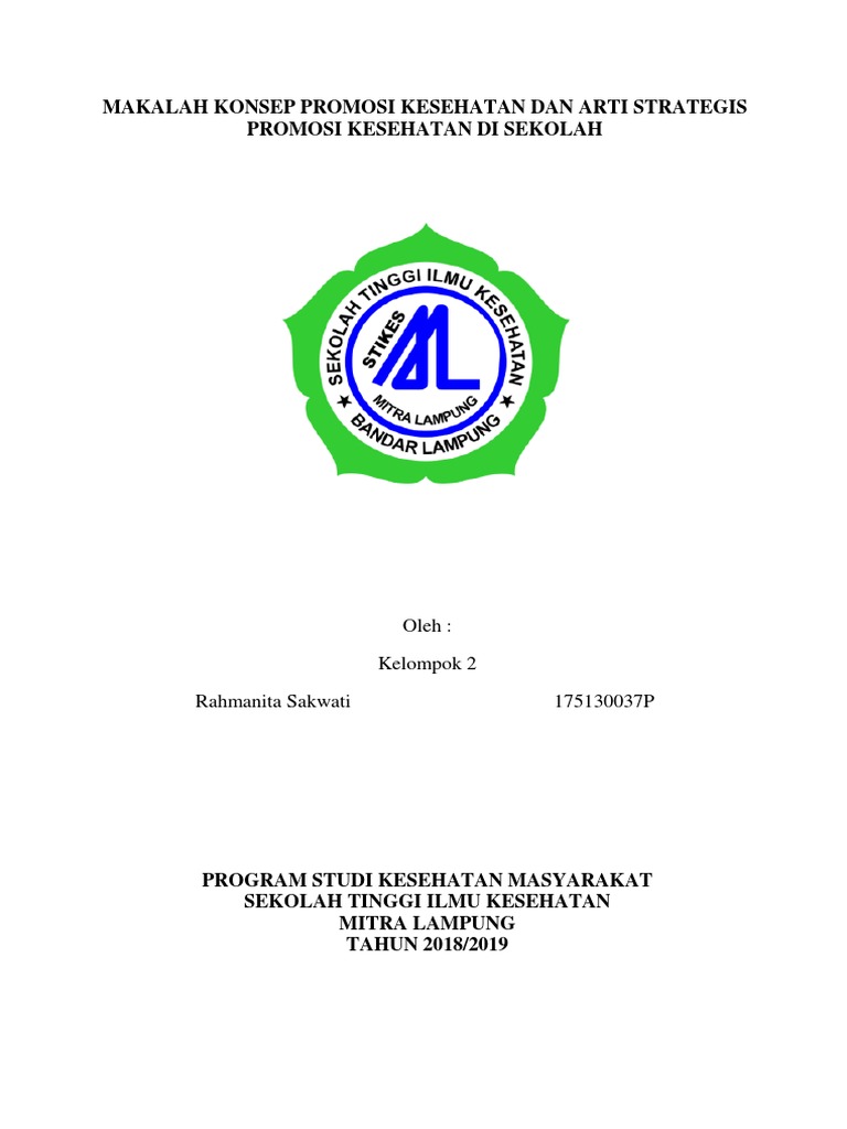 Makalah Promkes Di Sekolah