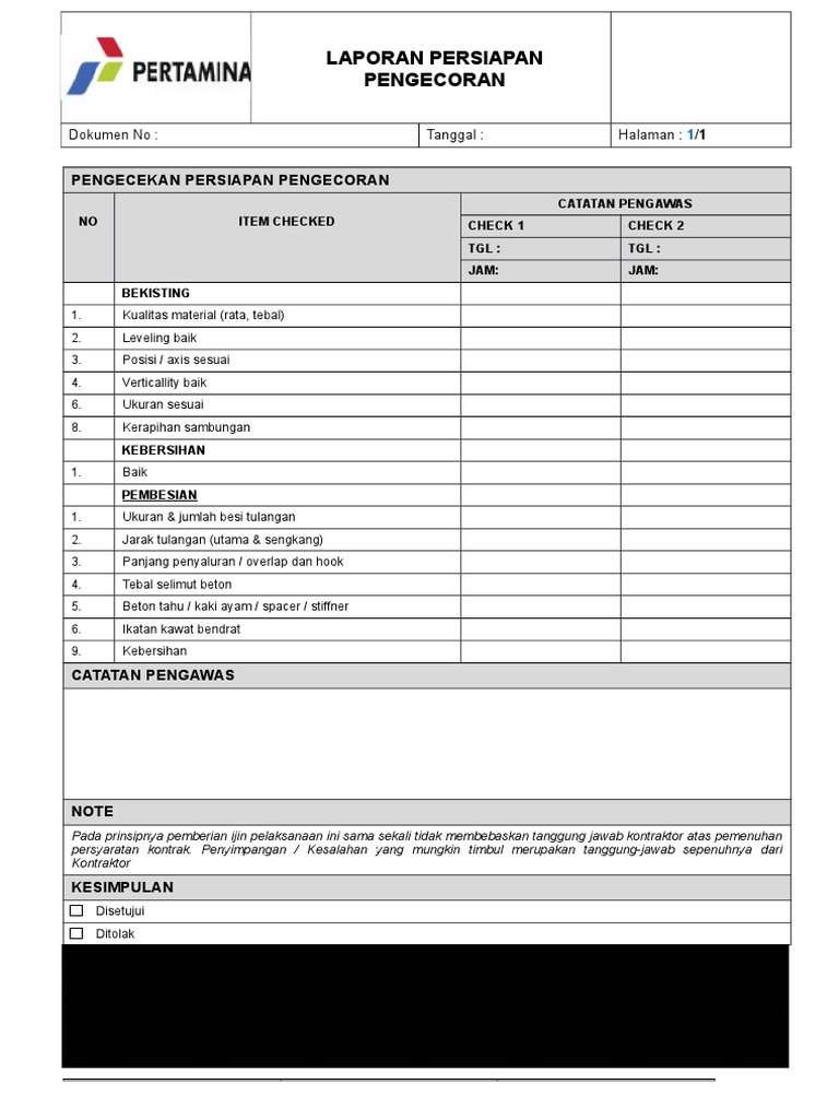 Laporan Persiapan Pengecoran | PDF