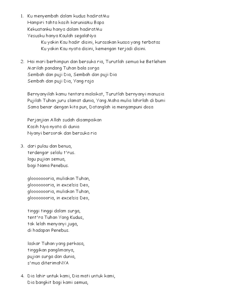 Ku Menyembah Dalam Kudus Hadiratmu Pdf