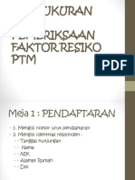 Pengukuran Dan Pemeriksaan Faktor Resiko PTM