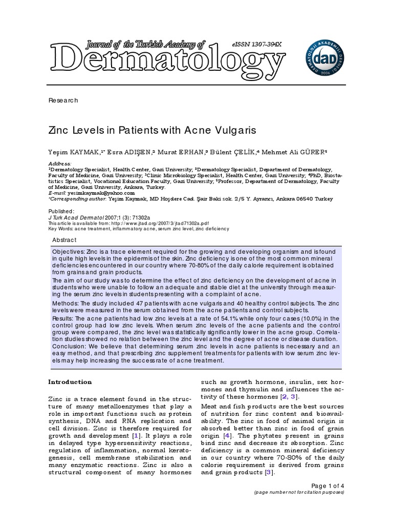 How To Measure Zinc PDF