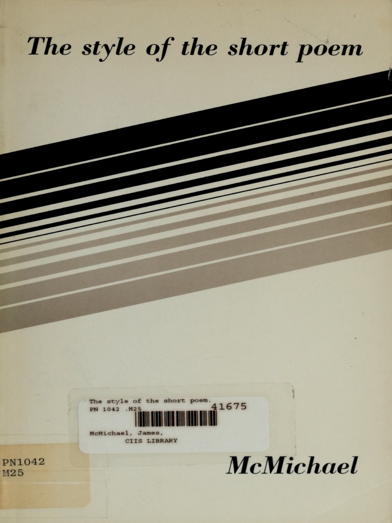 The Style of The Short Poem | PDF | Poetry | Linguistics