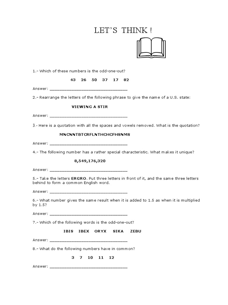 Let'S Think ! | PDF | Linguistics