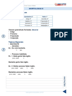 8 - Morfologia III