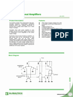 Dual Operational Amplifiers: Product Description Features