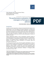 The performance evaluation of public managers in Portuguese public administration