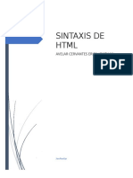 Sintaxis HTML