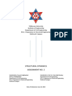 Structural Dynamics Assignment No. 2