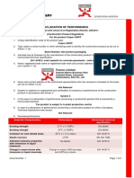 Fosroc Colpor 200PF: Number: UK9-53 Declaration of Performance